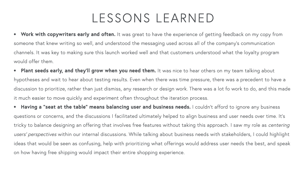 Stephanie Lawrence lessons learned