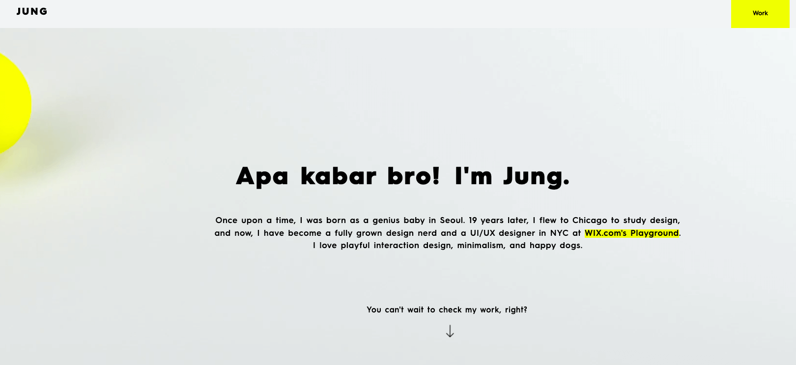 Jung's UX portfolio