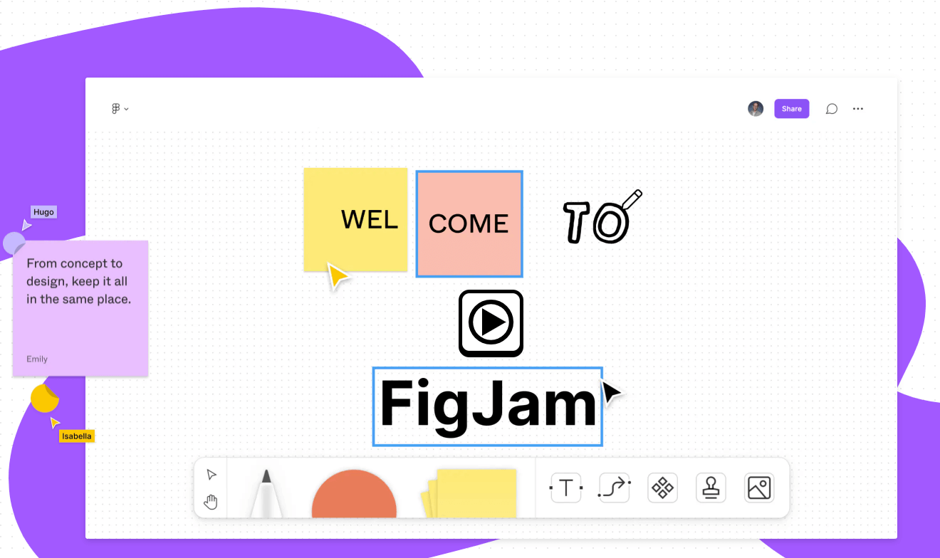 FigJam explainer video on their website