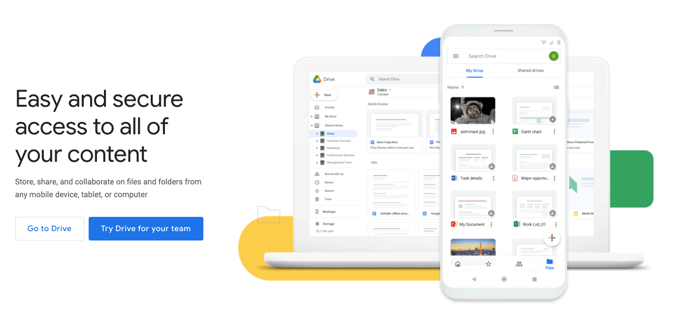 Google Drive - UX documentation tool