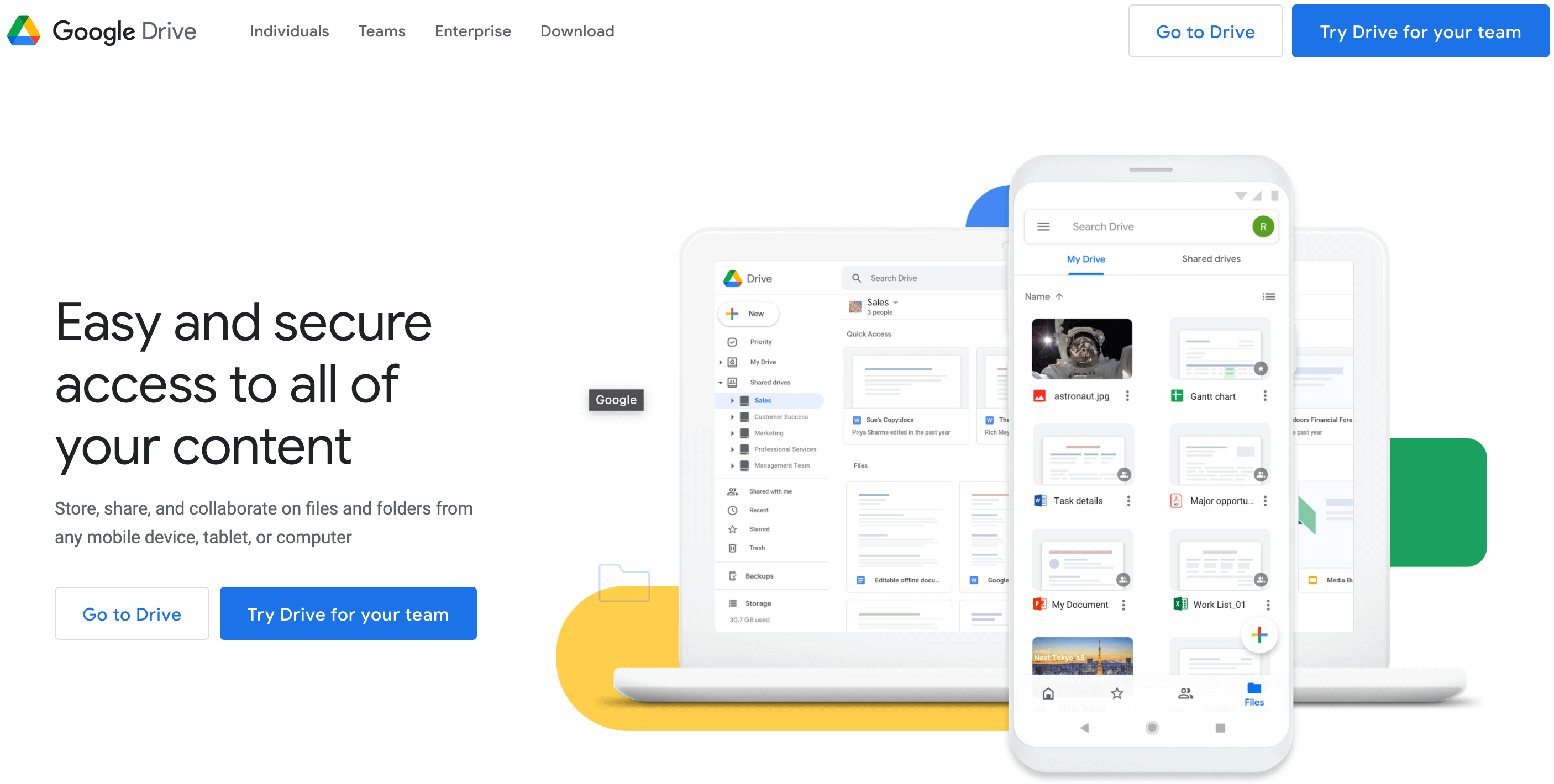 google drive UX documentation tool