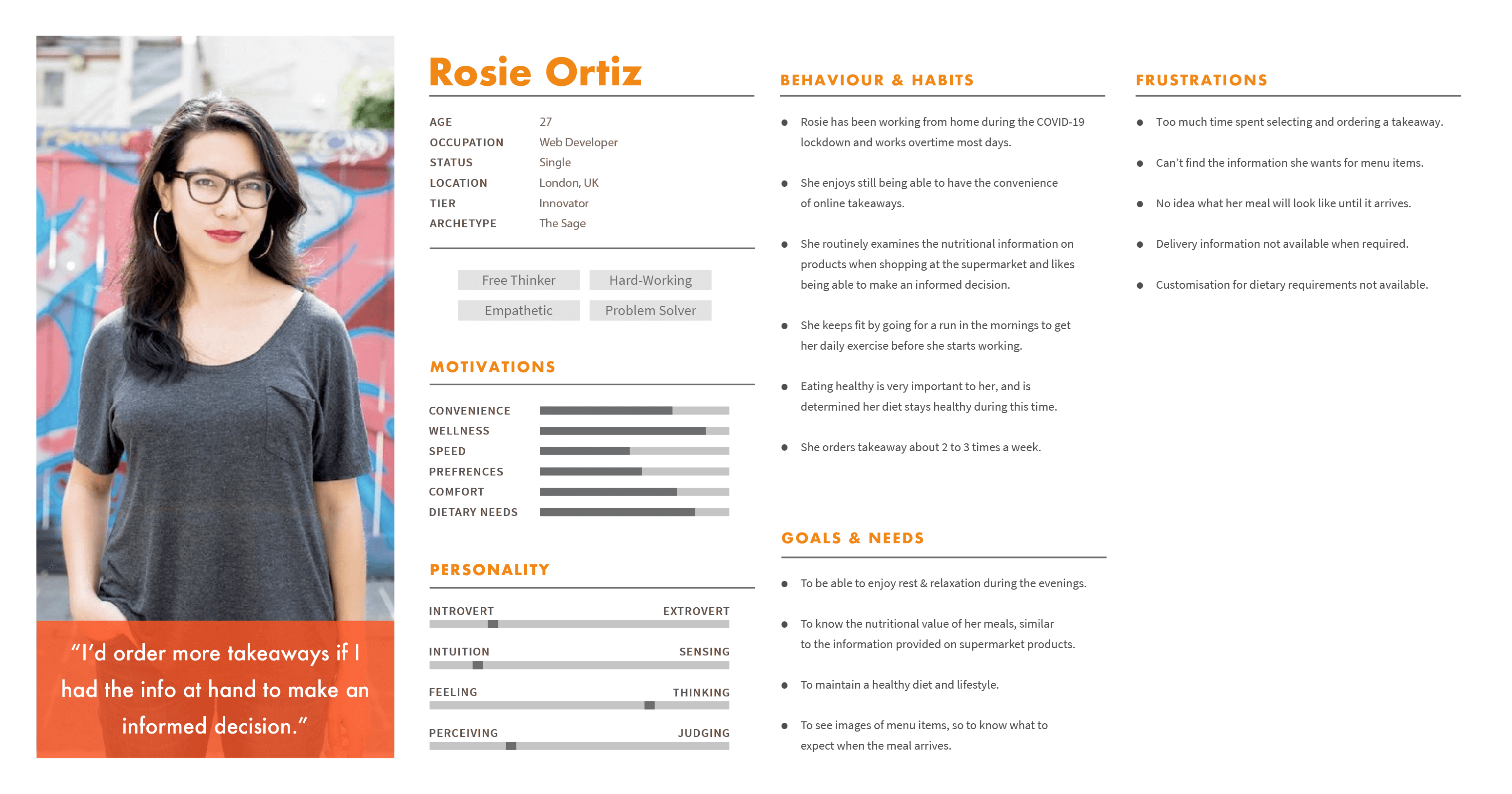 Persona: Rosie