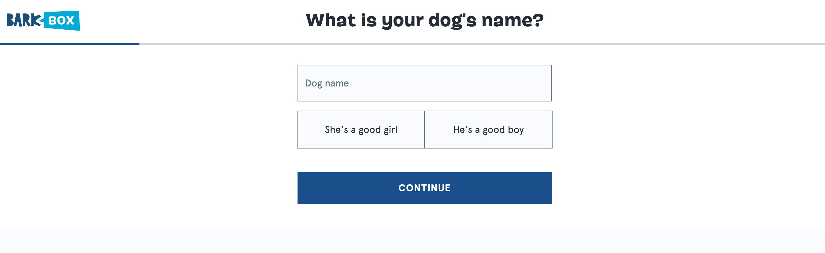 Barkbox form 