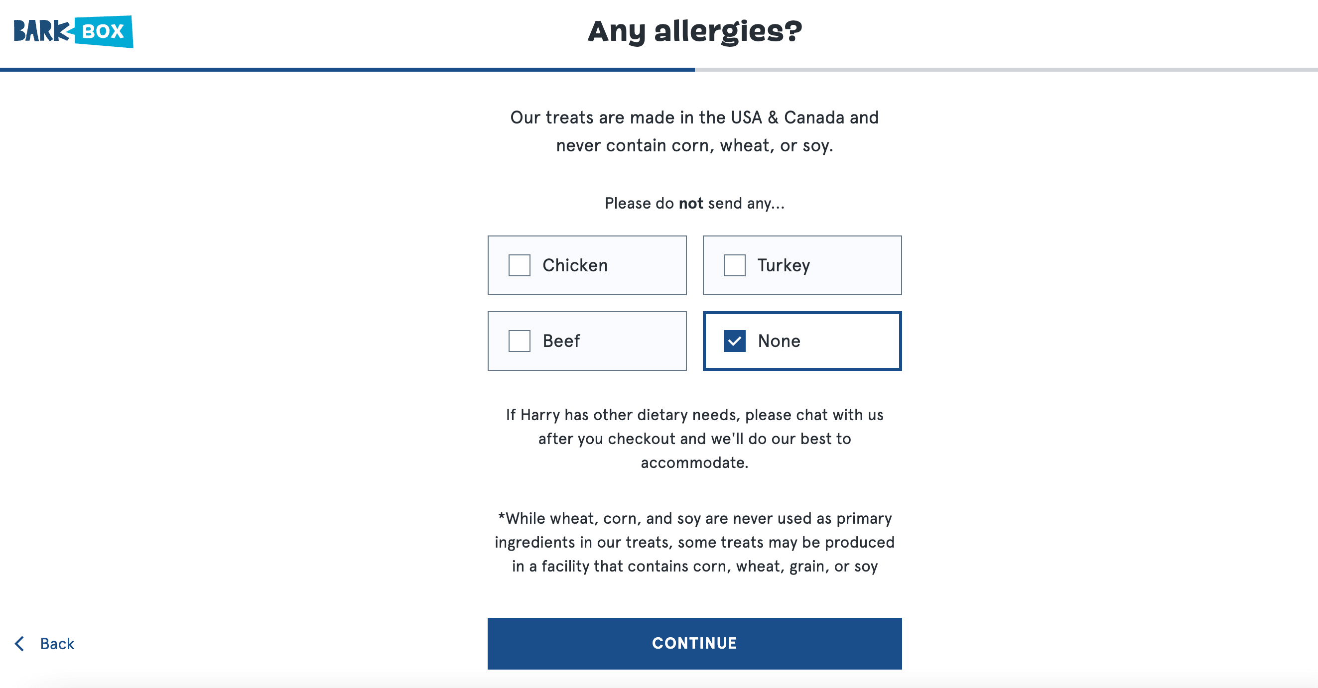 Barkbox allergies