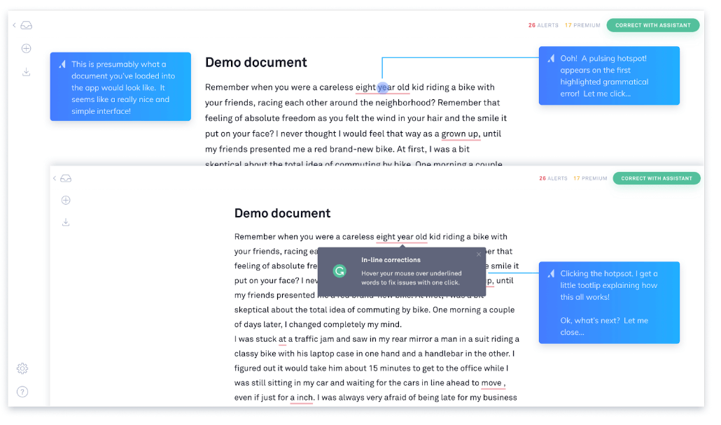 grammarly demo product