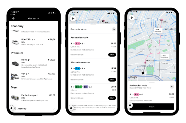 uber mobile design example