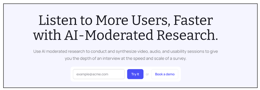 Top AI UX research tools: How to power up your user research 8 Outset AI as UX Research tool promotional banner