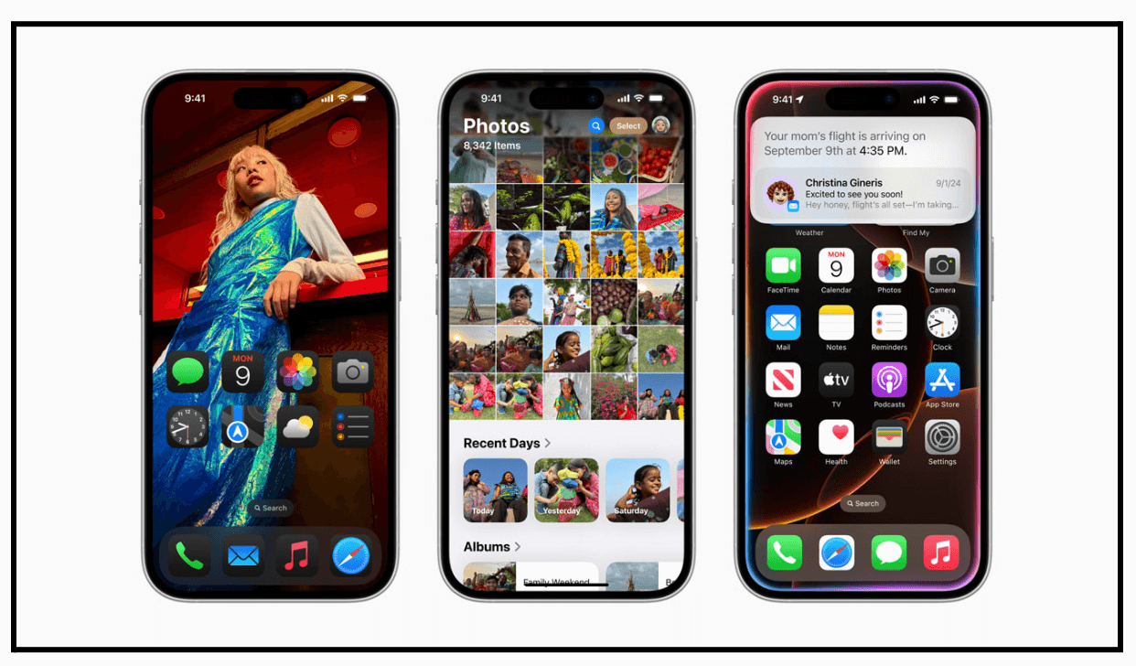 screenshot of Apple showcasing how design language is more than just the visual elements.