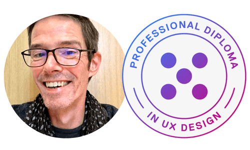 UX Success Stories from Recent Graduates 4 Iain Harrison, award-winning copywriter and graduate of the Professional Diploma in UX Design