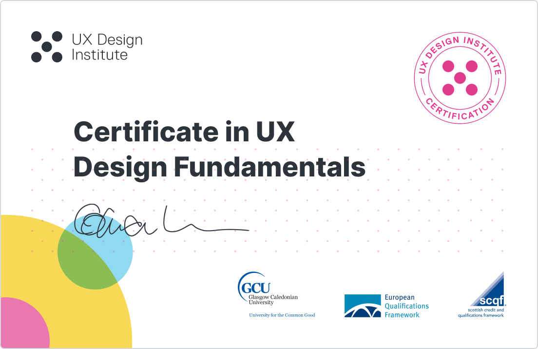 UX Design Fundamentals Course